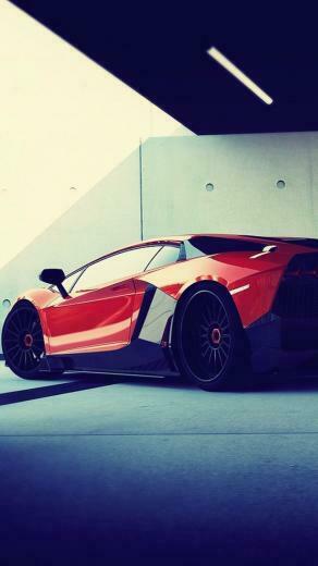 Lamborghini Red Back Wallpaper iPhone