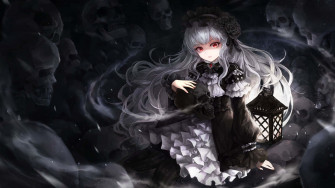 Gothic Anime iPhone Lock Screen Wallpaper