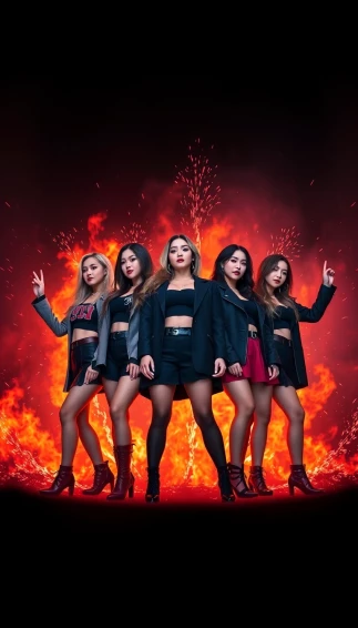 Blackpink Playing With Fire Wallpaper