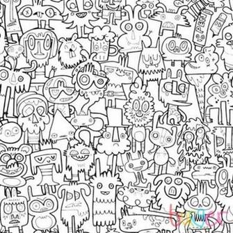 Burgerdoodles Coloring Wallpaper