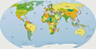 Map Wallpaper Blue World Worldmap With