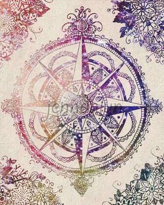 Jenndalyn Art Compass Rose Elaborate Fancy Beautiful Bohemian