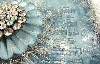 My Background Was Created Using Faded Jeans Distress Ink Picket Fence