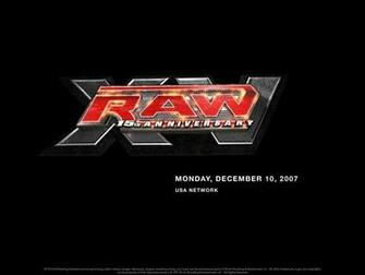 Raw 15th Anniversary Professional Wrestling Wallpaper