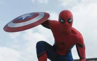 Spider Man Captain America Civil War Movie Shield Wallpaper