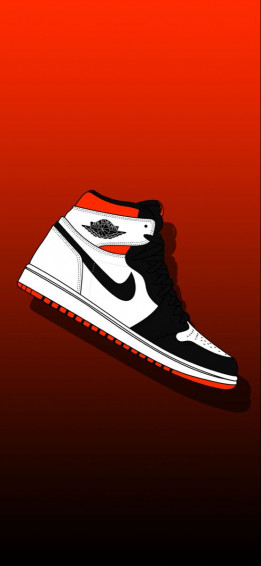 Jordan Wallpaper Electro Orange Shoes