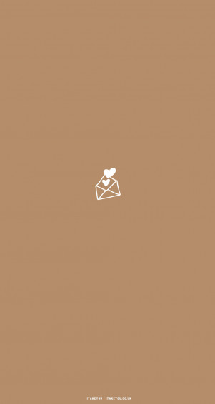 Cute Brown Aesthetic Wallpaper For Phone Love Letter