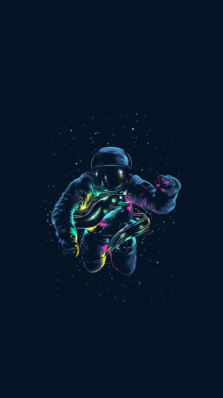 Colorful Astronaut 4k Phone Wallpaper