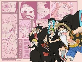 Dressrosa Arc Luffy Zoro Franky Sanji Doflamingo Issho Trafalgar Law