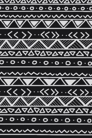 Black And White Tribal iPhone Wallpaper