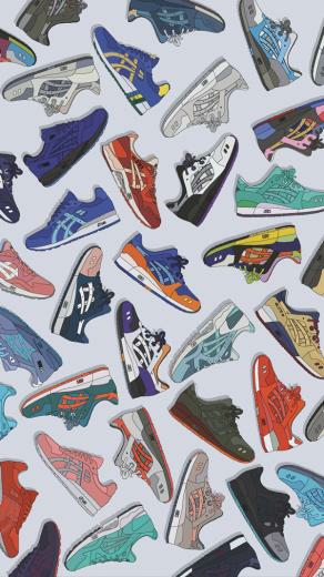 Ronnie Fieg Asics Background iPhone Desktop On