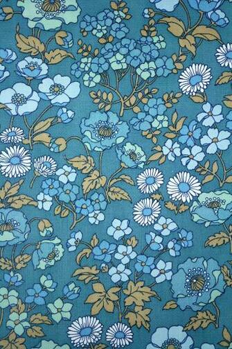 Blue Floral Wallpaper