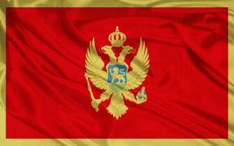Montenegro Flag Wallpaper Stock Photos