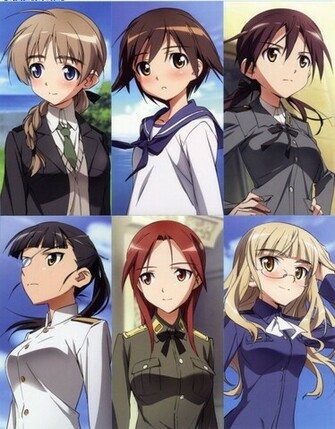 Strike Witches Gertrud Barkhorn Lynette Bishop Minna Dietlinde