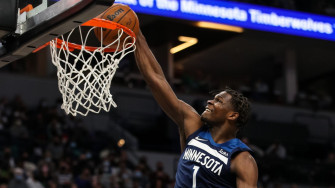 Anthony Edwards Splits The Defence And Throws Down Mean Dunk Wallpaper