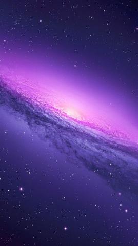 Purple Galaxy iPhone Wallpaper