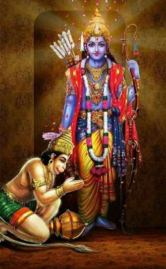 Narendra Pal Singh On Siyaram Shri Ram Photo Hanuman