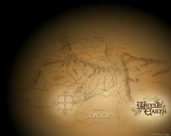 Middle Earth Map Wallpaper Fantasy