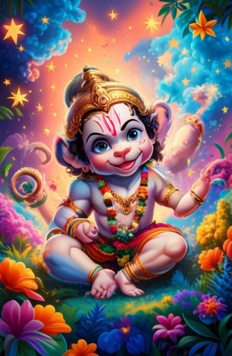 Baby Hanuman Wallpaper