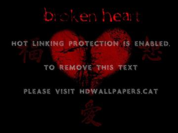 The Broken Heart In Gothic Style Bloody