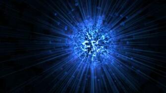 Digital Art Blue Explosion Wallpaper HD
