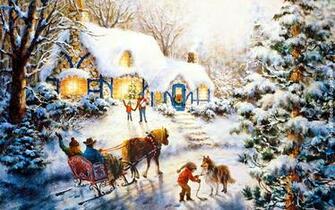 Christmas Cottage Snow