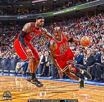 Michael Jordan Vs Lebron James Wallpaper By