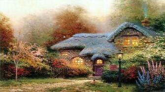 Thomas Kinkade Wallpaper Paintings Art HD Desktop
