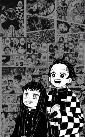 Tanjiro And Muichiro Kny Manga iPhone Wallpaper By Nenexhanako On