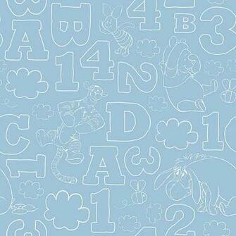 Brown And Blue Wallpaper Winnie Pooh By