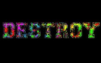 Paintball Rainbows Black Background Wallpaper Art HD