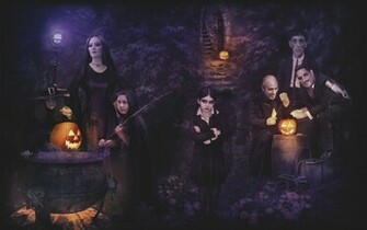 Addams Family Halloween Wallpaper