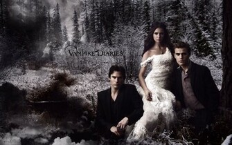 Wallpaper Vampire Diaries Nina Dobrev Paul Thomas Wesley Celebrity