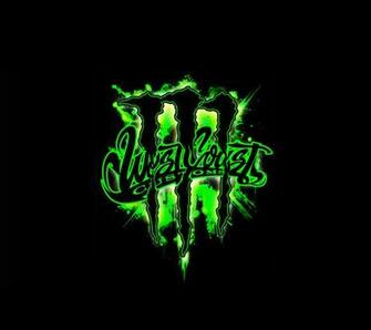Other Monster Energy Drink Green Brand Black Dark