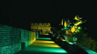 Wallpaper Great Wall Of China Landmark Night