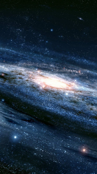 Blue Galaxy iPhone Wallpaper On