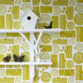 Logpile Wallpaper By Roddy Ginger Notonthehighstreet