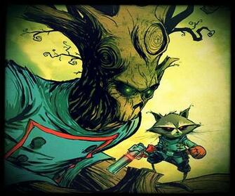 Rocket Raccoon And Groot Wallpaper Faces Of Pictures