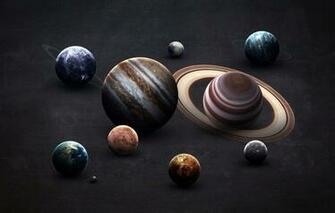 Wallpaper Saturn The Moon Earth Planet Mars Jupiter