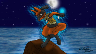 Wayne Sub Lucario Wallpaper By Threehorn