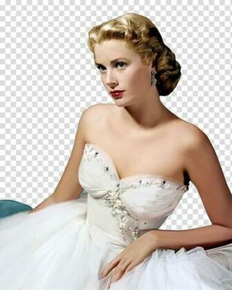 Grace Kelly 1950s Hairstyle Long Hair Beauty Goddess Transparent