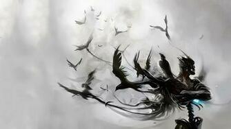 Raven Artwork Wallpaper For Android Wallpaperlepi
