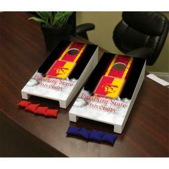 Pittsburg State University Psu Gorillas Desktop Mini Cornhole Game Set