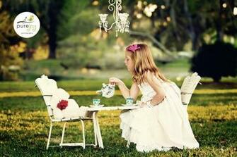 Vintage Tea Party Wallpaper