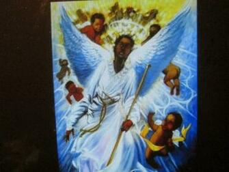 African American Angels Wallpaper Latino