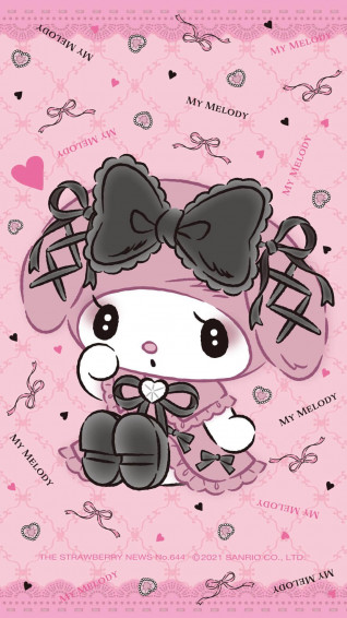 Be Positive Kuromi My Melody Wallpaper