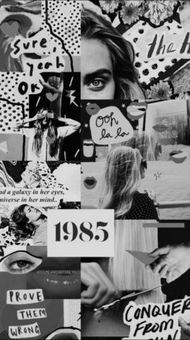 Black Collage Wallpaper Top Background
