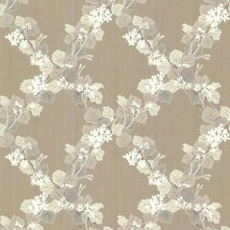Delphia Brown Jasmine Trellis Wallpaper Contemporary