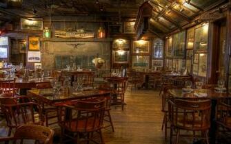 Rustic Restaurant Wallpaper Background