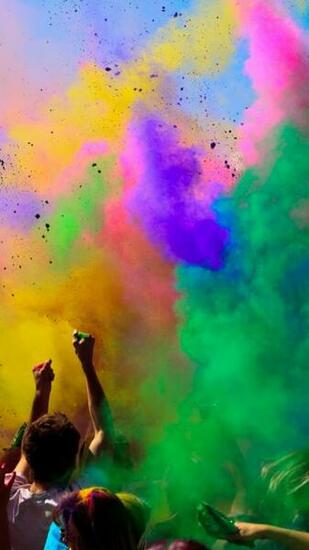 Wallpaper Holi Festival Of Colours Indian Holiday Spring